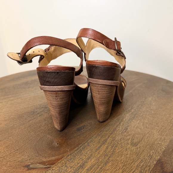 Frye Alessandra Belt Sling Platform Heeled Sandals - Picture 3 of 6